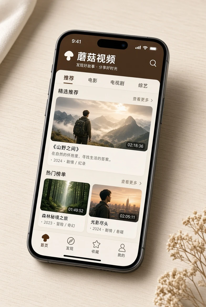 蘑菇视频APP导览